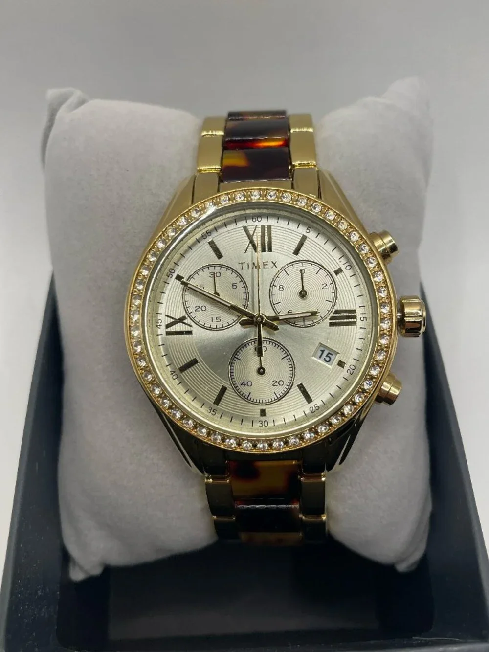 Timex TW2V74800JI - Womens Dress Watch, Gold-Tone/Brown, 38mm